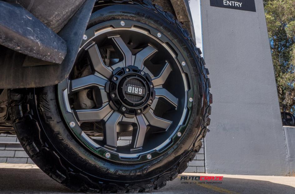 FORD RANGER GD07 MATTE BLACK MILLED